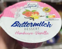 Buttermilch Dessert Himbeere-Vanille