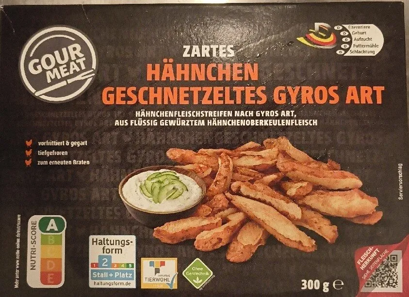 Hähnchen Geschnetzeltes Gyros Art