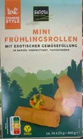 Mini Frühlingsrollen mit Gemüsefüllung