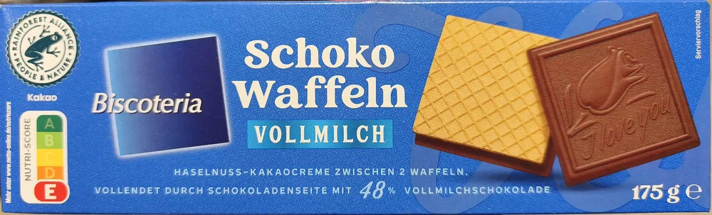 Schoko Waffeln Vollmilch