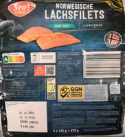 Norwegische Lachsfilets ohne Haut