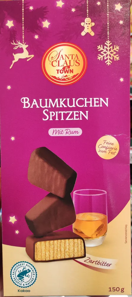 Baumkuchenspitzen mit Rum