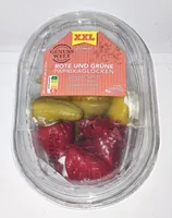 Rote und Grüne Paprikaglocken XXL