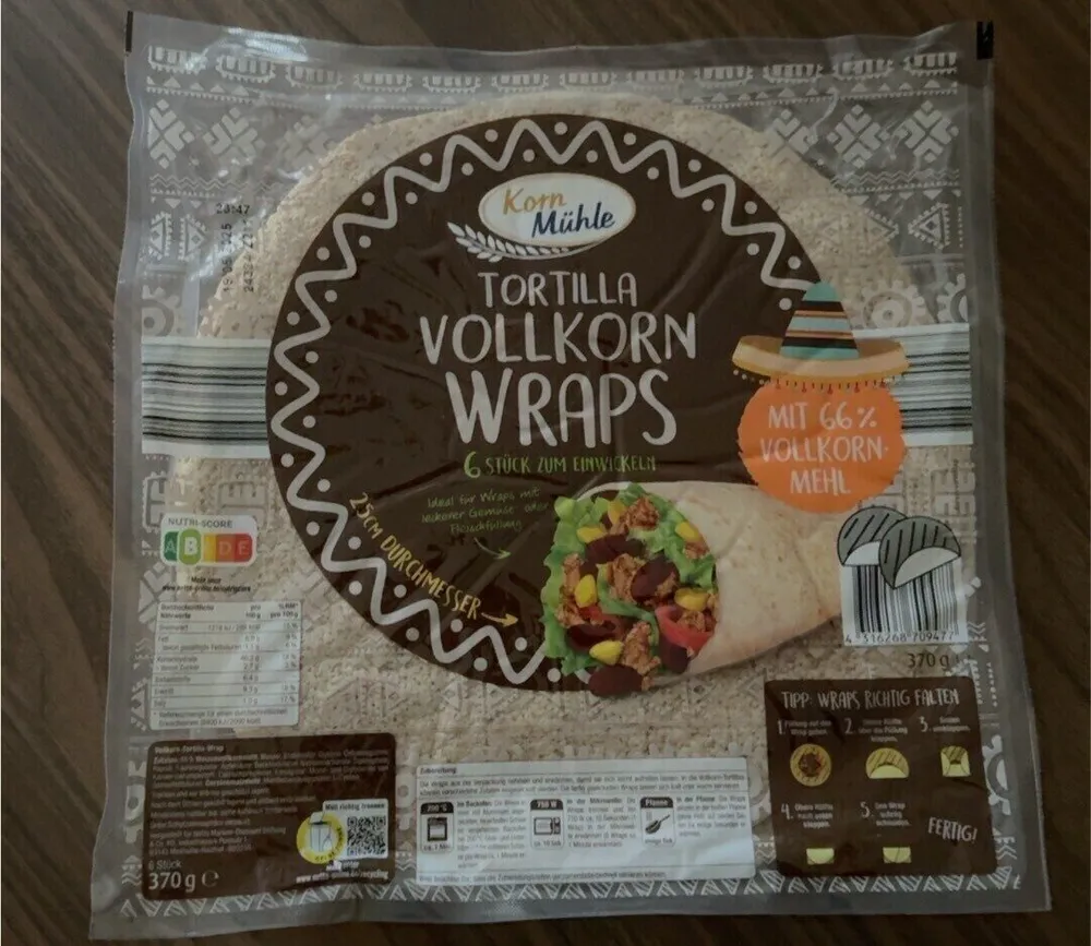 Tortilla Vollkorn Wraps