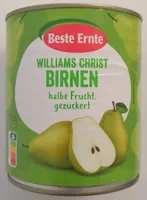 Williams Christ Birnen, halbe Frucht, gezuckert