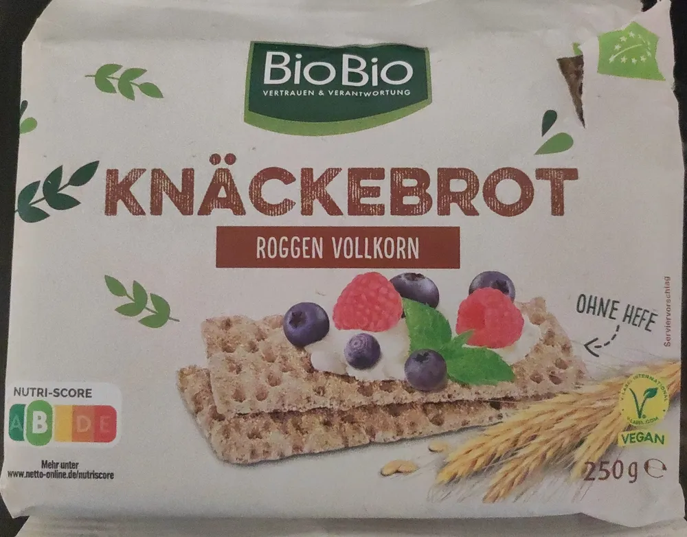 Bio-Knäckebrot - Roggen Vollkorn