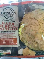 Band-Nudeln in Pilzsauce