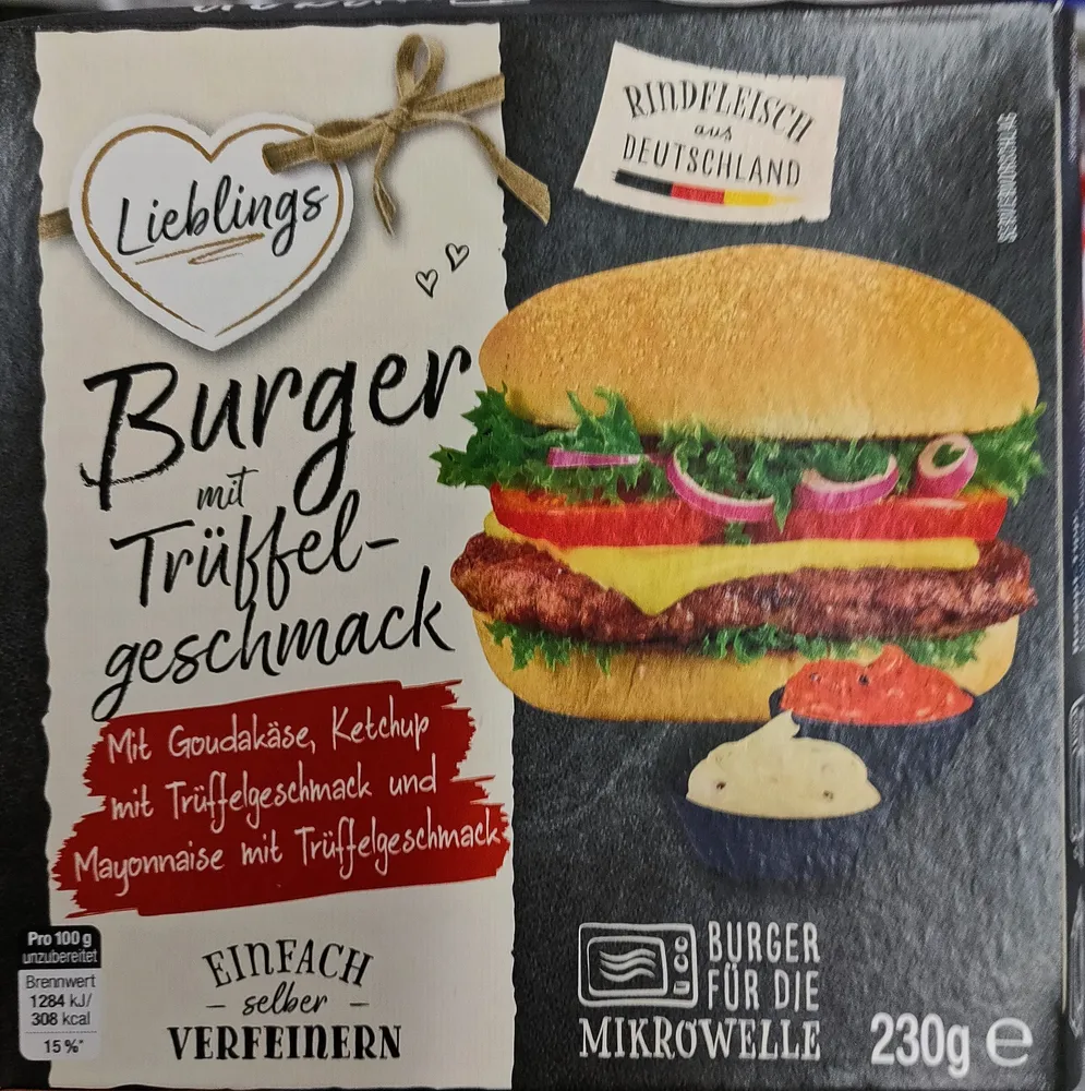 Burger mit Trüffelgeschmack