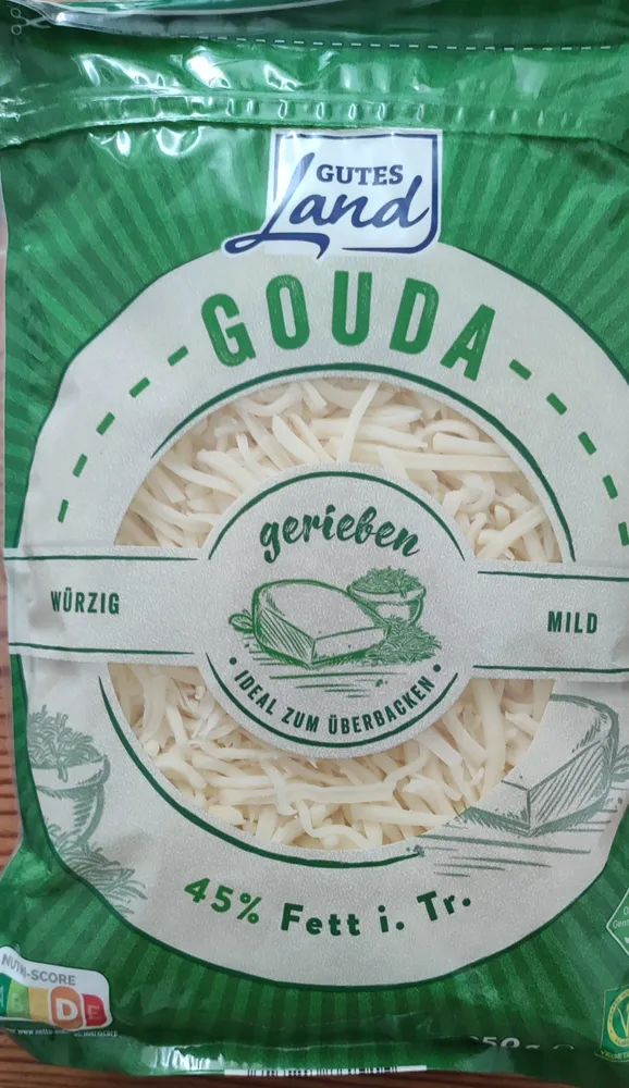 Gouda gerieben