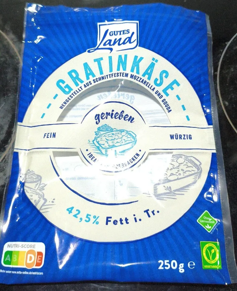 Gratinkäse gerieben