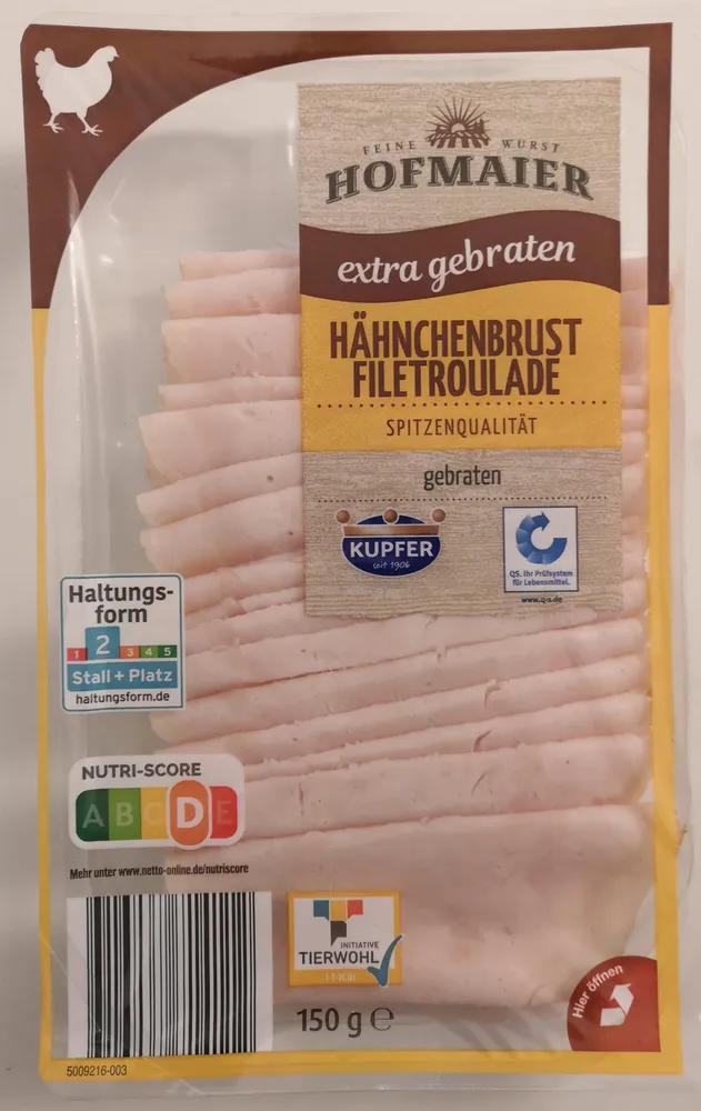 Hähnchenbrustfiletroulade extra gebraten