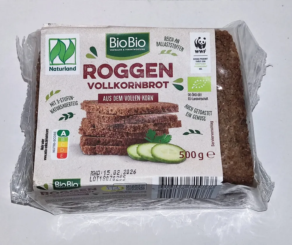 Bio-Roggenvollkornbrot