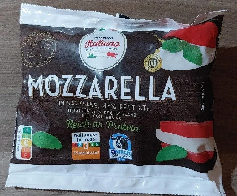 Mozzarella in Salzlake, 45% Fett i.Tr.