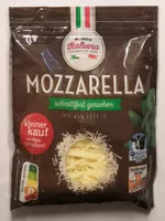Mozzarella schnittfest gerieben