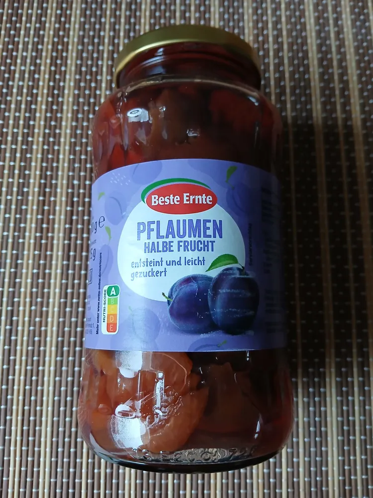 Pflaumen Halbe Frucht