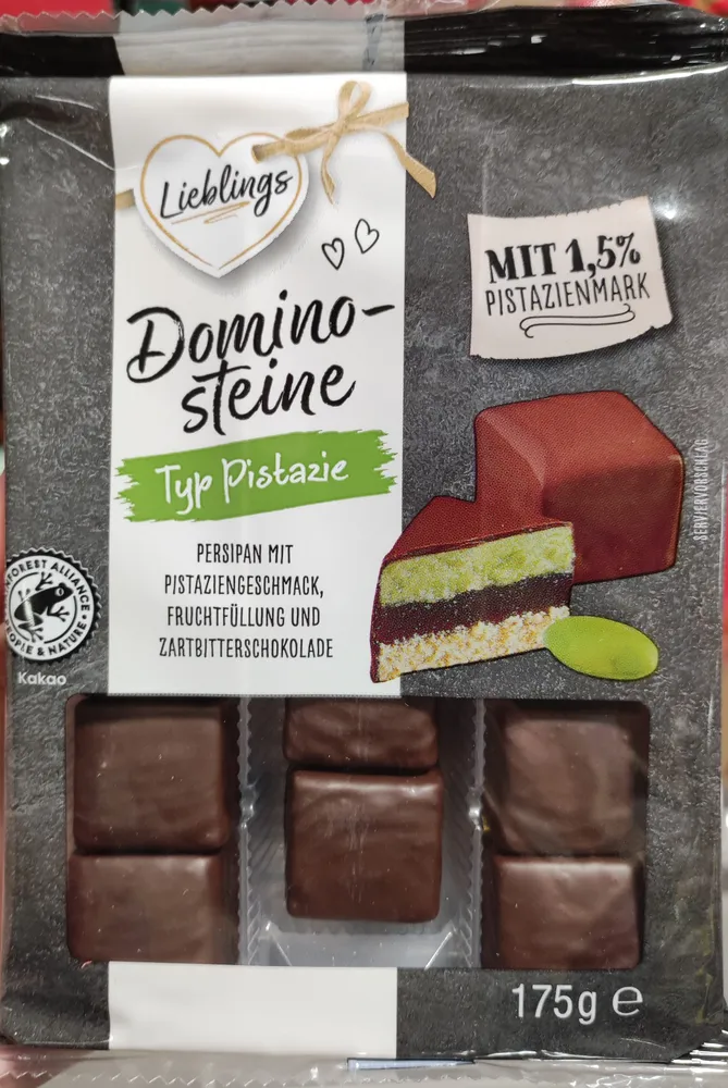 Dominosteine Typ Pistazie