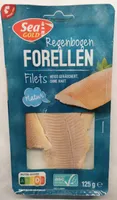 Regenbogenforellenfilets, heiß geräuchert, ohne Haut