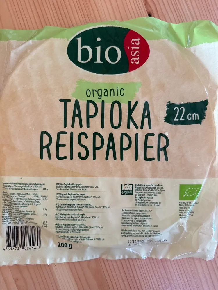 Tapioka Reispapier