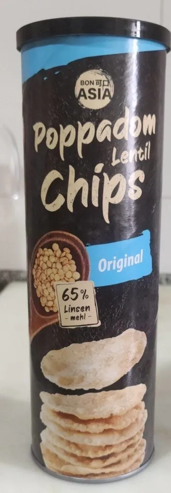 Poppadom lentil chips