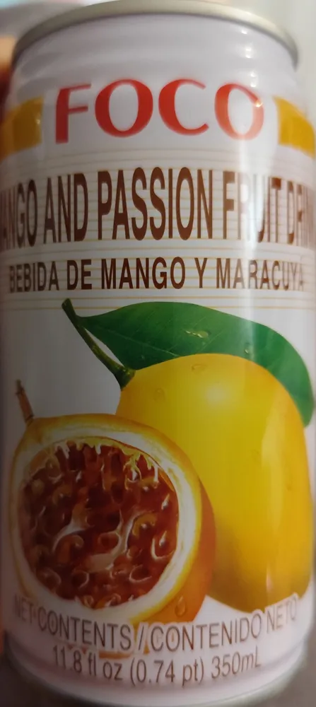 Mango and Passion Fruit Drink