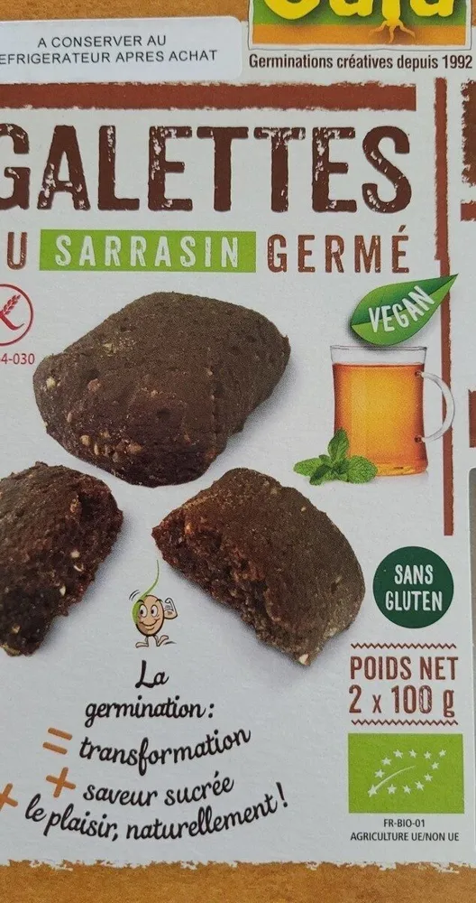 Galettes au sarrasin germé