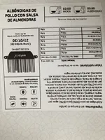 Albóndigas de pollo con salsa de almendras