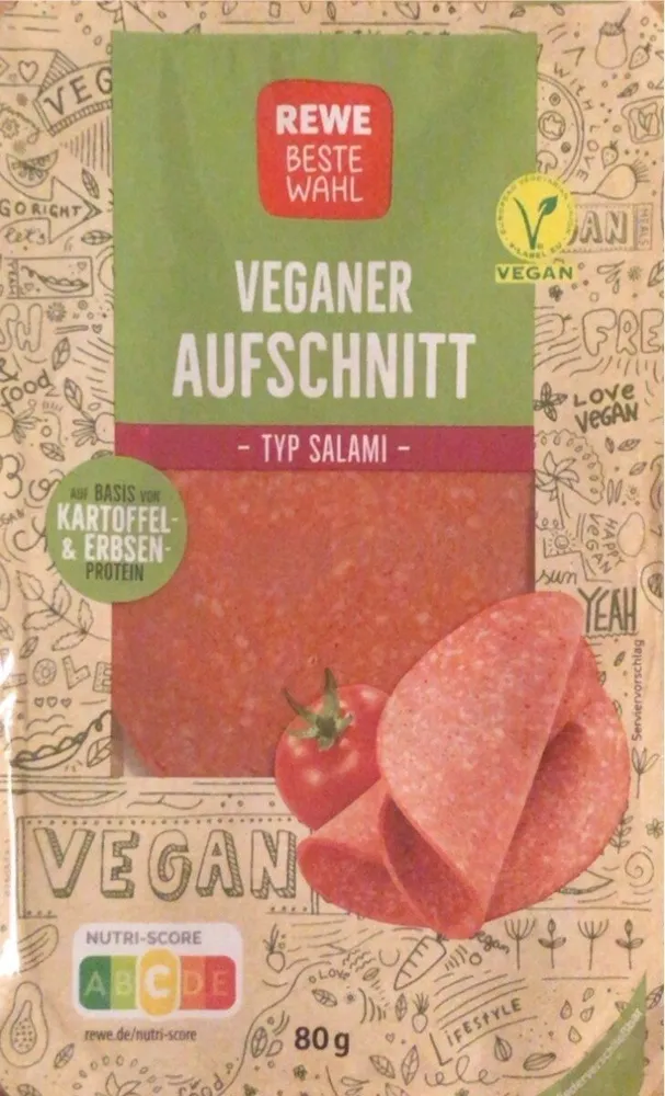 Veganer Aufschnitt Typ Salami