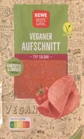 Veganer Aufschnitt Typ Salami