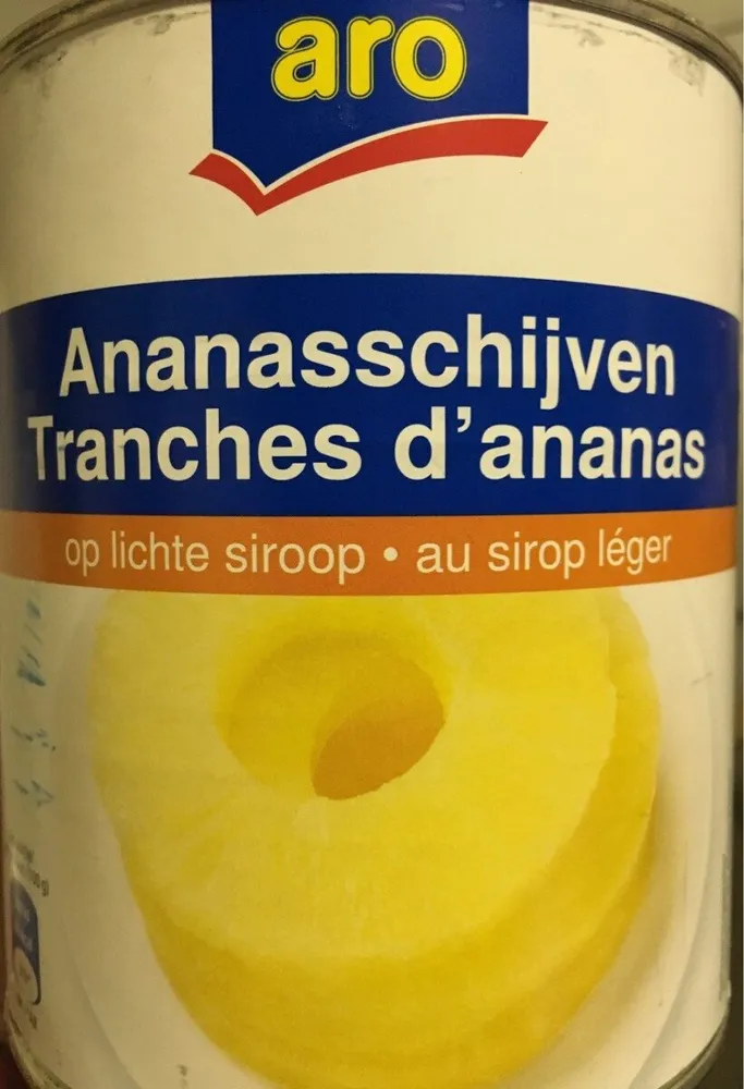 Tranches d'ananas au sirop léger