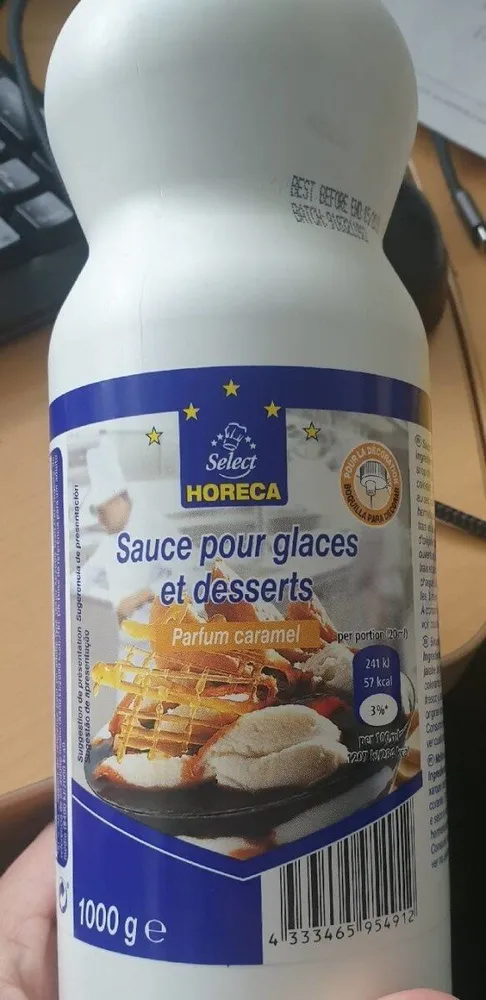 Sauce pour glaces et desserts