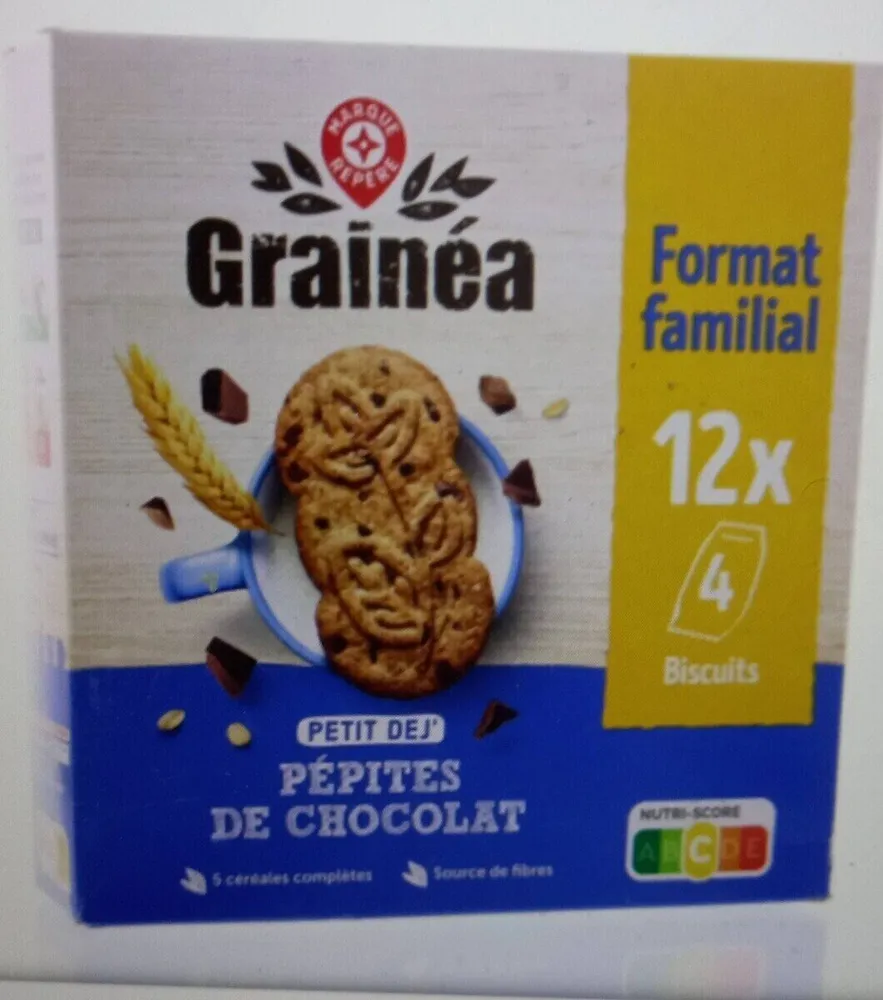 Biscuit petit dej PEPITE DE CHOCOLAT