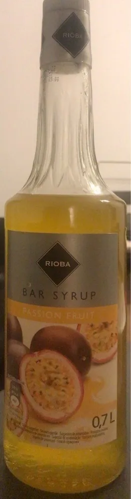 Bar syrup passion fruit