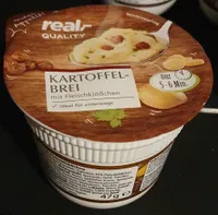 Kartoffelbrei mit Fleischklößchen