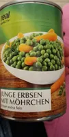 Junge Erbsen mit Möhrchen