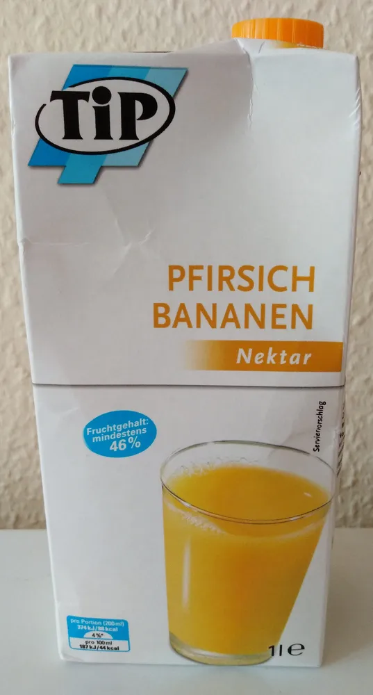 Pfirsich Bananen Nektar