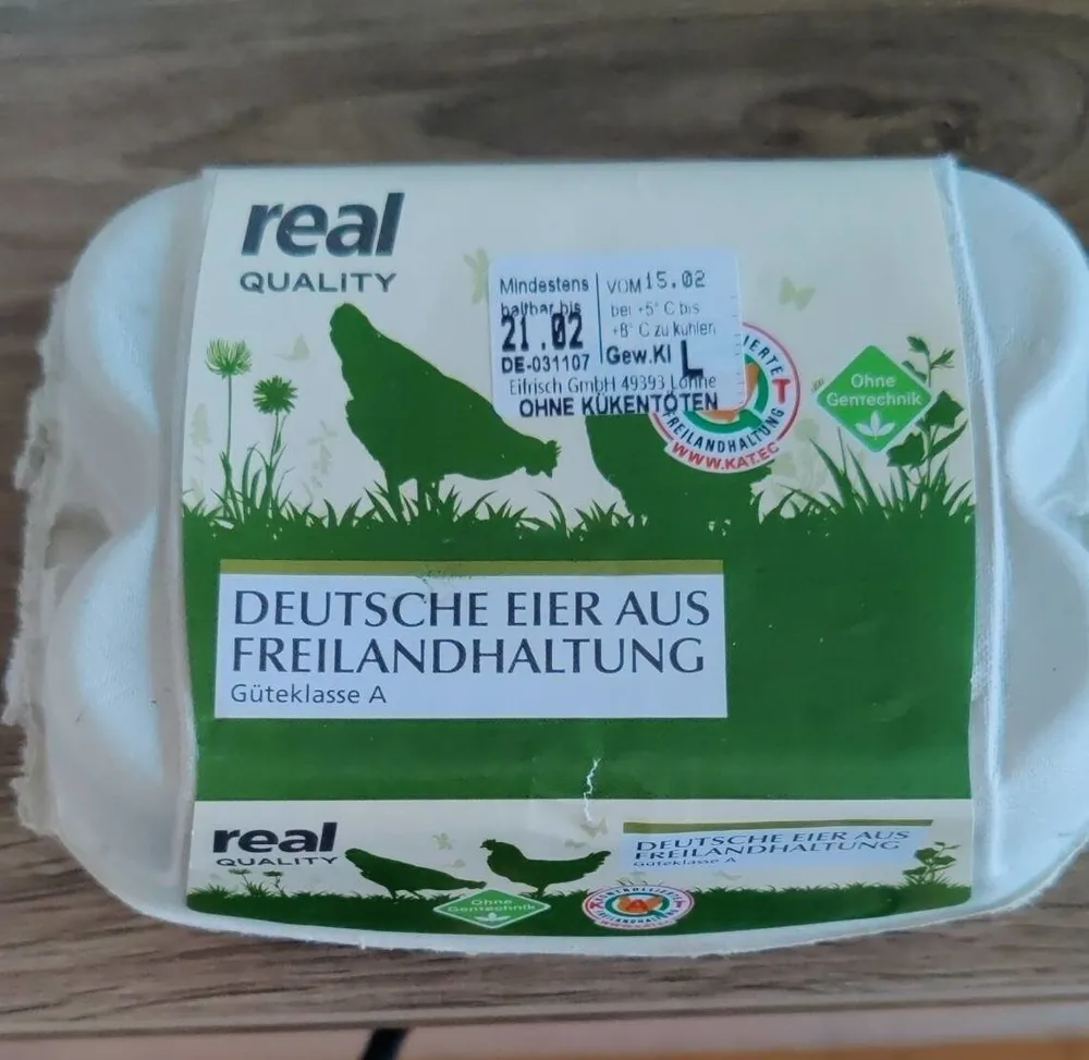 Deutsche Eier aus Freilandhaltung