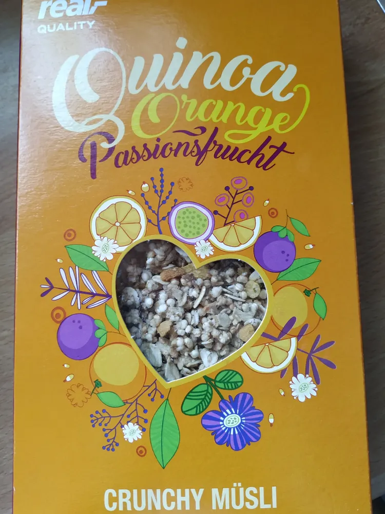 Müsli Quinoa Orange Passionsfrucht
