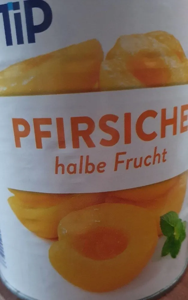 Pfirsiche halbe frucht