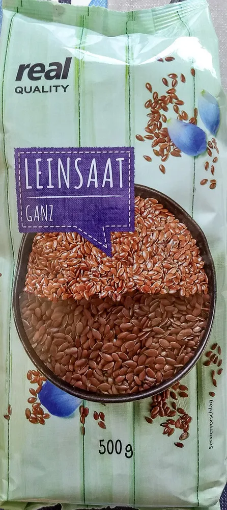 Leinsaat ganz