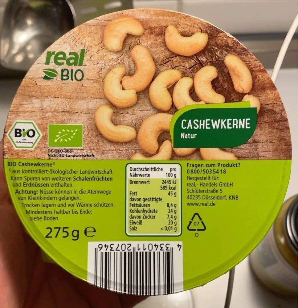 Cashewkerne Natur