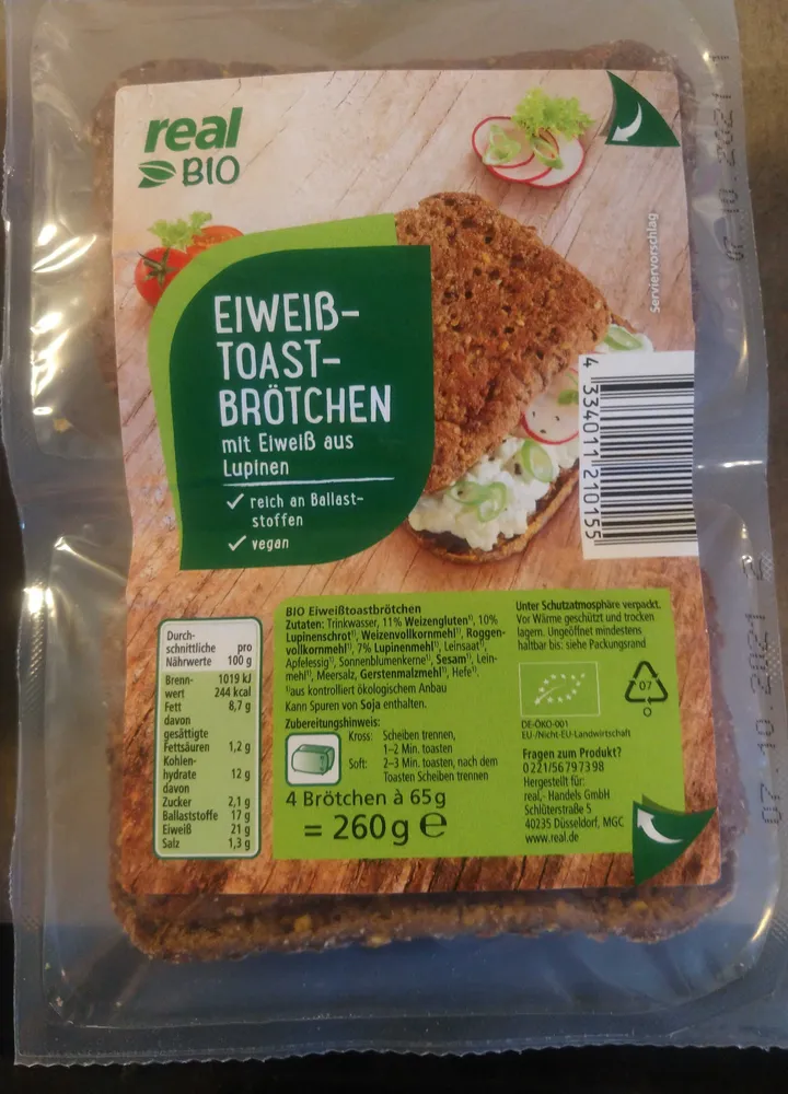 Eiweiß-Toast-Bötchen