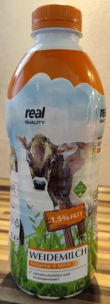 Weidemilch 1,5% Fett, H-Milch