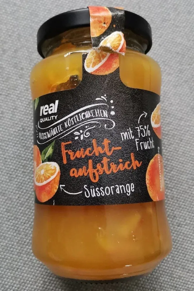 real Fruchtaufstrich - Süßorange (75 % Fruchtanteil)