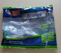 Scampi décortiquées congelé