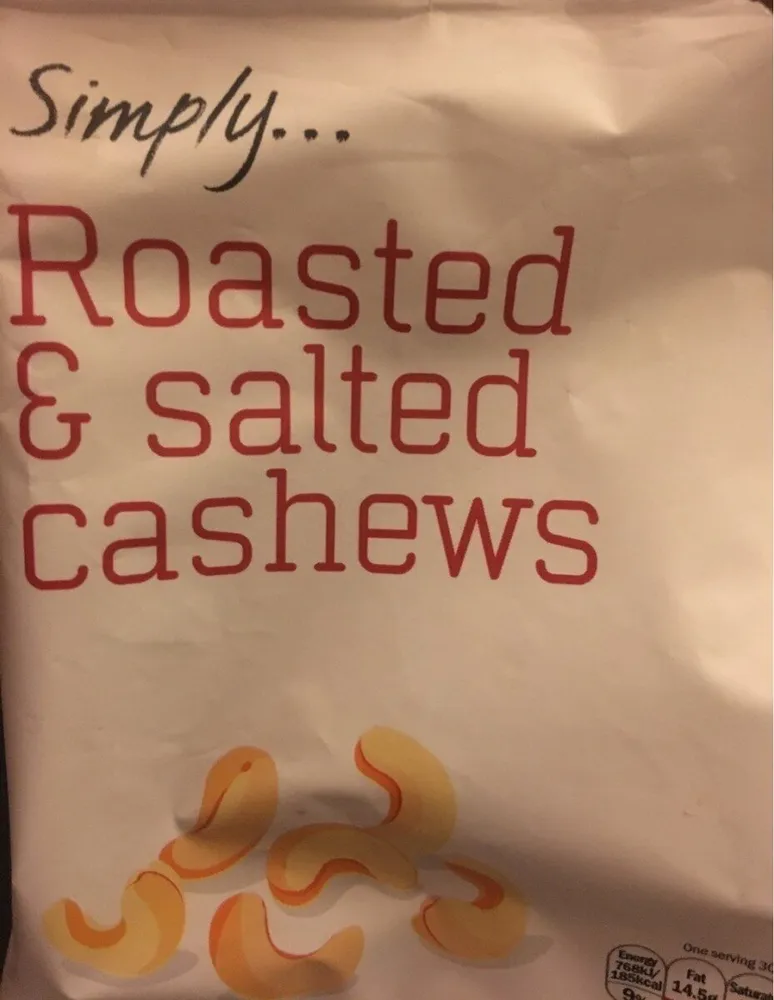 Roasted salted cashews