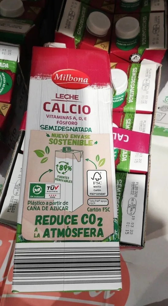 LECHE SEMIDESNATADA CALCIO