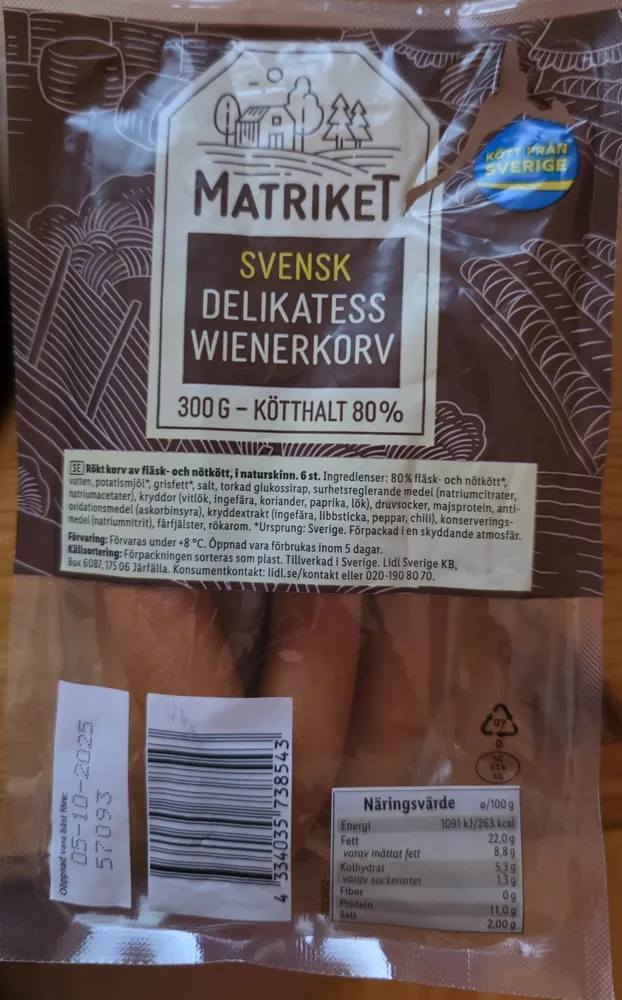 SVENSK DELIKATESS WIENERKORV