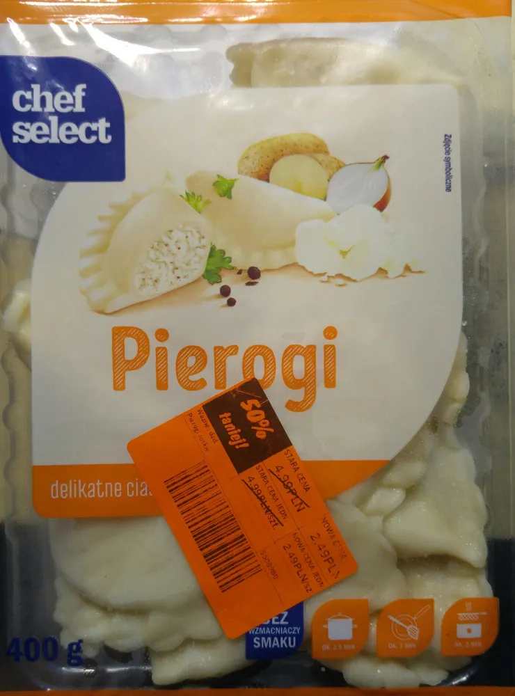Pierogi z ziemniakami, serem twarogowym i cebulą