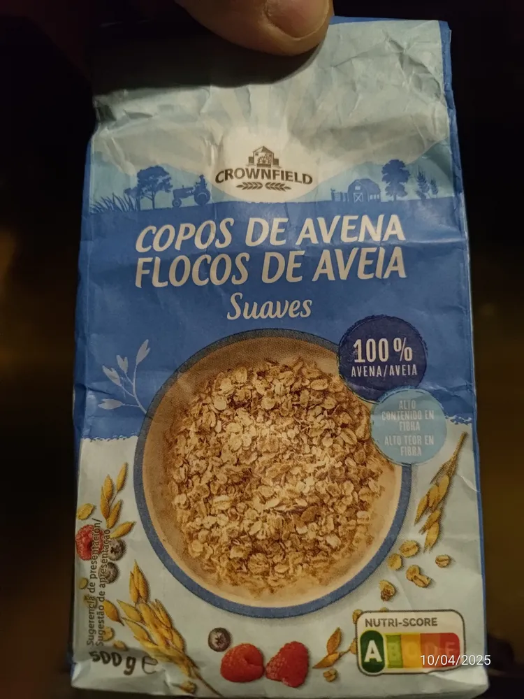 COPOS DE AVENA FLOCOS DE AVEIA Suaves