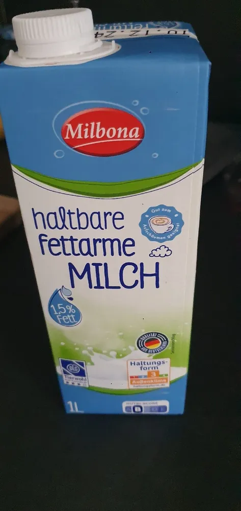haltbare fettarme Milch